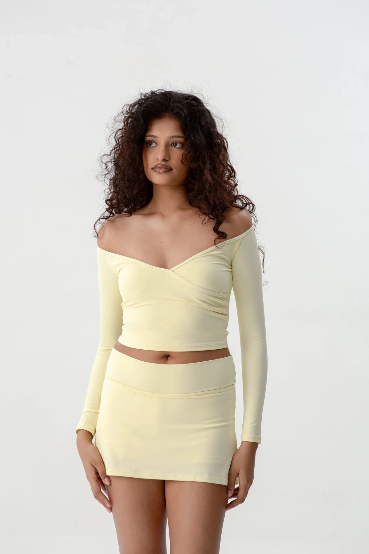 Keel Top in Lemon Cream, reversible design