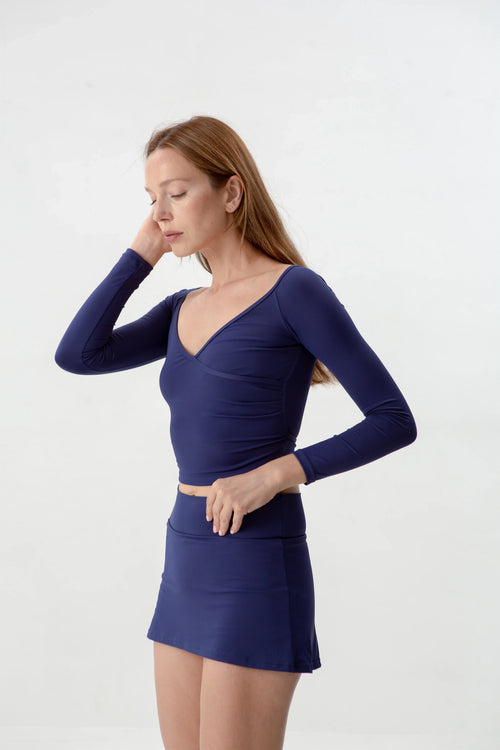 Keel Top reversible cinch swim top, product photo